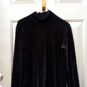 🌻3 For $12🌻Crushed Black Velvet Party Dress Girls Size Large